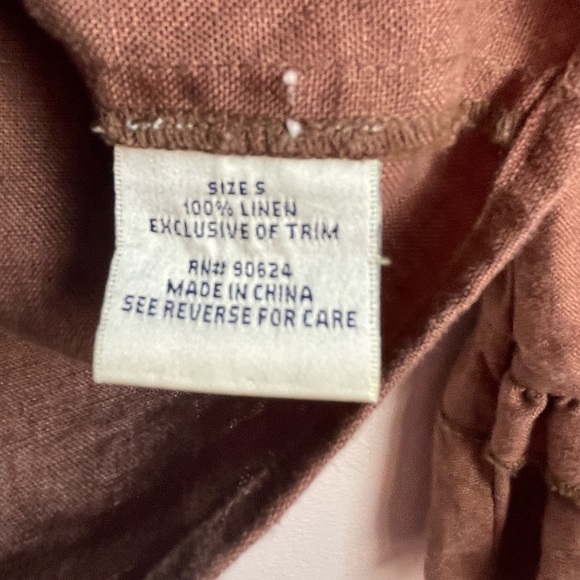 Tasha Polizzi SaddleBlanket Ruffle Pearl Snap Down Long Sleeve Linen Shirt Sz S. - Picture 3 of 10